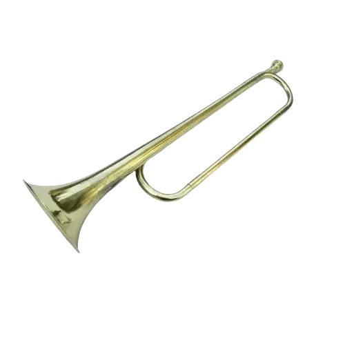 Clear Lacquered Brass bugle horn Instrument - musical instrument for students and music education