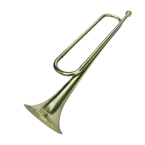 Clear Lacquered Brass bugle horn Instrument - musical instrument for students and music education