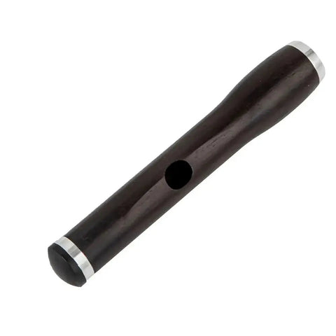 Concert-Grade Ebony Piccolo - Dark Wood Flute Silver Keys & Folk Design Includes Care Kit - premium flute for student orchestra and band