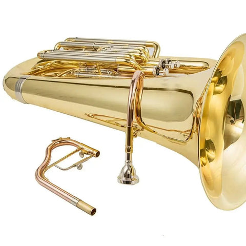 EP-460 3 piston valves Bb Student Euphonium Clear Lacquer - euphonium/baritone for brass band students