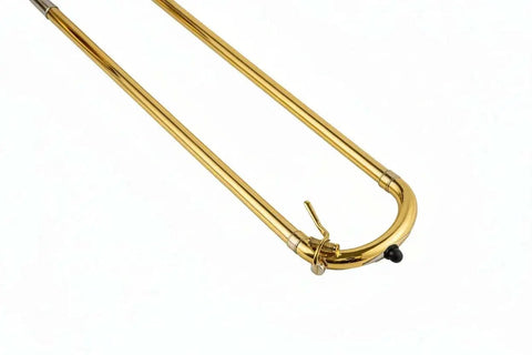 Gold Brass Bb Tenor Trombone Clear Lacquer - slide trombone for brass band and student musicians