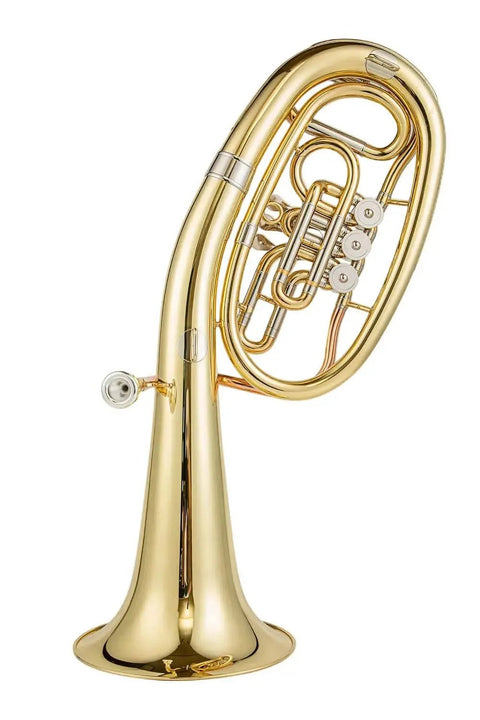 Gold-Lacquered Bb Treble-Clef Baritone Horn for Beginners - euphonium/baritone for brass band students