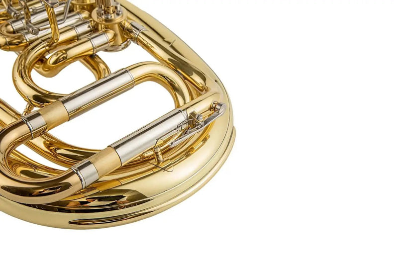 Gold-Lacquered Bb Treble-Clef Baritone Horn for Beginners - euphonium/baritone for brass band students