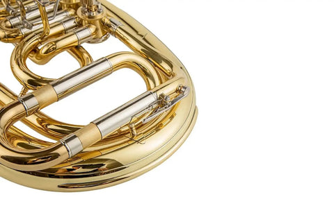 Gold-Lacquered Bb Treble-Clef Baritone Horn for Beginners - euphonium/baritone for brass band students