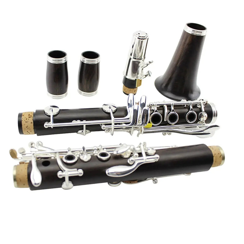 MCL-500S Ebony Bb Clarinet – Professional Black Clarinet for Beginners & Students - professional clarinet for music students and performers