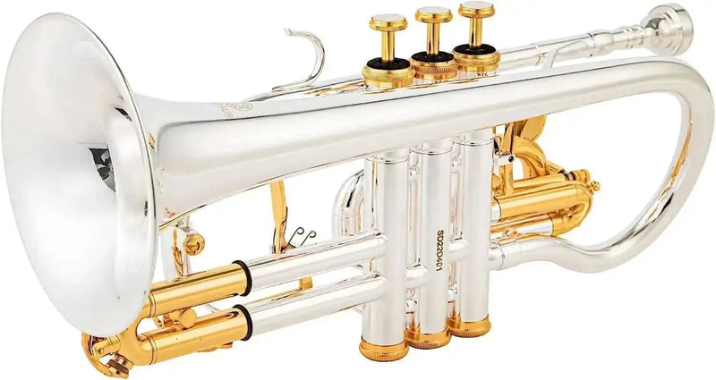 Silver Plated Double Trigger Cornet ACR-8358S - Professional Cornet Horn - musical instrument for students and music education