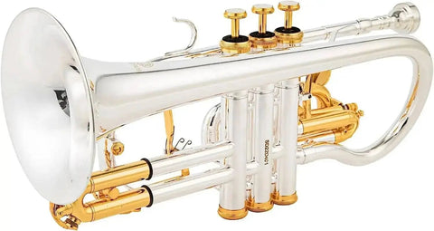 Silver Plated Double Trigger Cornet ACR-8358S - Professional Cornet Horn - musical instrument for students and music education