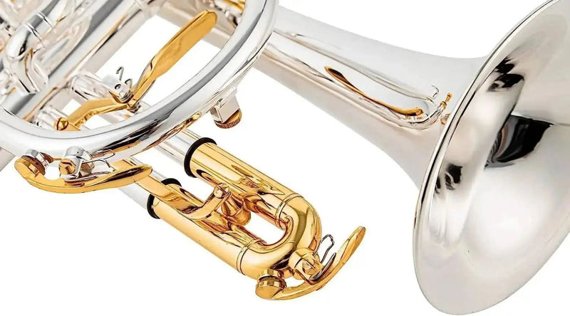 Silver Plated Double Trigger Cornet ACR-8358S - Professional Cornet Horn - musical instrument for students and music education