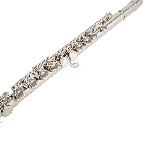 Student 17-Hole C Key Flute – Closed-Hole Beginner Flute Set with Case, Rod & Cleaning Kit 212