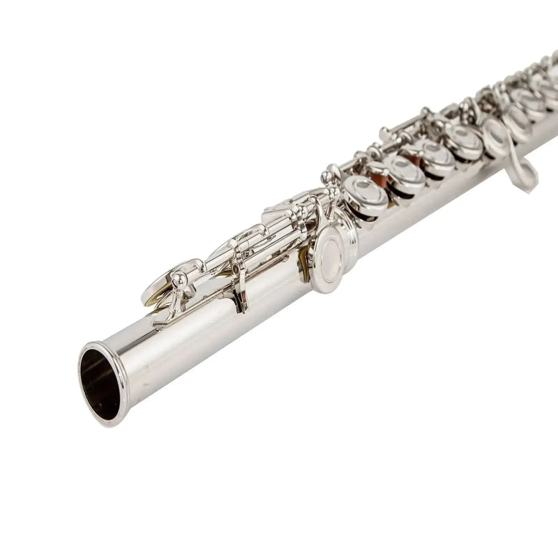 Student 17-Hole C Key Flute – Closed-Hole Beginner Flute Set with Case, Rod & Cleaning Kit 545