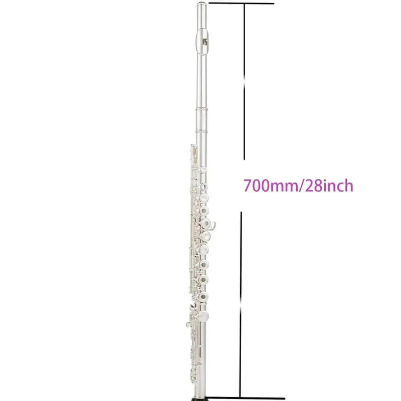 Student 17 - Key Open Hole Flute, Silver Plated, B Foot, Offset G, E - Mechanism - Aurosus InstrumentStudent 17 - Key Open Hole Flute, Silver Plated, B Foot, Offset G, E - Mechanism