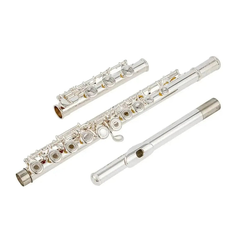 Student 17 - Key Open Hole Flute, Silver Plated, B Foot, Offset G, E - Mechanism - Aurosus InstrumentStudent 17 - Key Open Hole Flute, Silver Plated, B Foot, Offset G, E - Mechanism