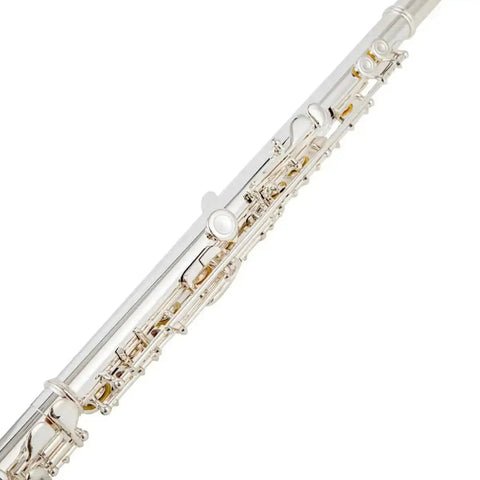 Student 17 - Key Open Hole Flute, Silver Plated, B Foot, Offset G, E - Mechanism - Aurosus InstrumentStudent 17 - Key Open Hole Flute, Silver Plated, B Foot, Offset G, E - Mechanism