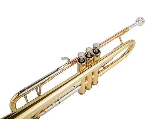 Bb Student Trumpet TR-8333 with Yellow Brass Bell - Beginner Friendly0