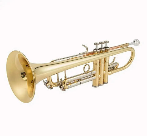 TR - 8333 Bb Trumpet – Yellow Brass Bell, 11.65mm Bore, Clear Lacquer, Student - Friendly - Aurosus InstrumentTR - 8333 Bb Trumpet – Yellow Brass Bell, 11.65mm Bore, Clear Lacquer, Student - Friendly