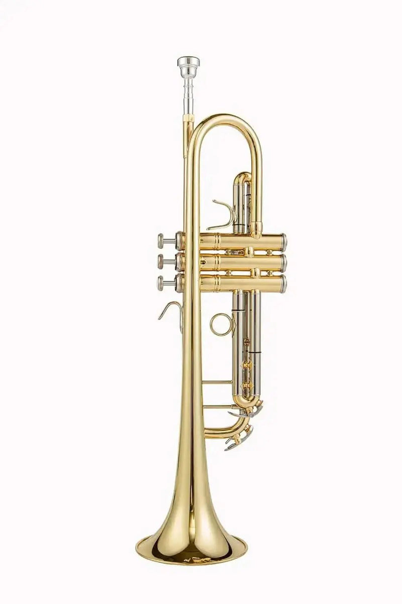 TR - 8333 Bb Trumpet – Yellow Brass Bell, 11.65mm Bore, Clear Lacquer, Student - Friendly - Aurosus InstrumentTR - 8333 Bb Trumpet – Yellow Brass Bell, 11.65mm Bore, Clear Lacquer, Student - Friendly