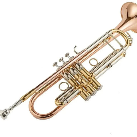 Aurosus TR200 Bb Trumpet – Rose Lacquer Finish, Monel Pistons, Student Brass Instrument 132