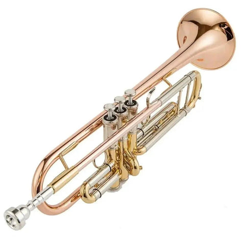 Aurosus TR200 Bb Trumpet – Rose Lacquer Finish, Monel Pistons, Student Brass Instrument 1212