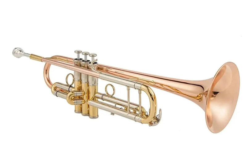 Aurosus TR200 Bb Trumpet – Rose Lacquer Finish, Monel Pistons, Student Brass Instrument 109