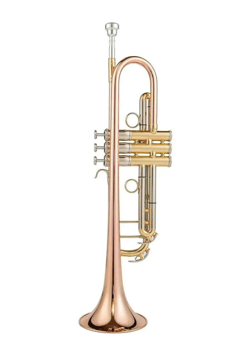 Aurosus TR200 Bb Trumpet – Rose Lacquer Finish, Monel Pistons, Student Brass Instrument